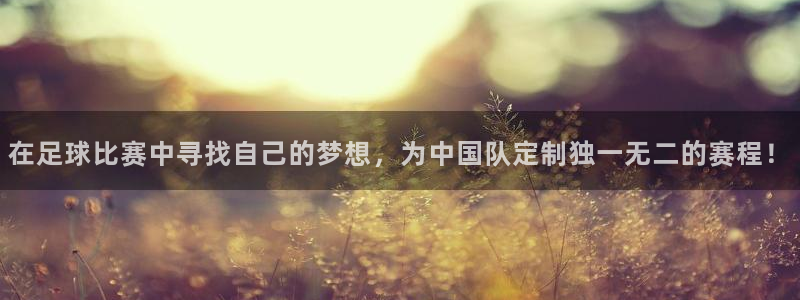 米兰体育集团官网：在足球比赛中寻找自己的梦想，为中国队定制独